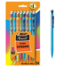 BIC Xtra Strong mechanical pencil 24-pack, 0.9 mm, assorted colored barrels
