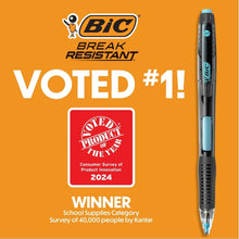 BIC break-resistant 0.7 mm mechanical pencil with dark barrel and visible tip