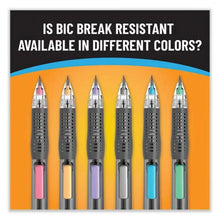 BIC break-resistant mechanical pencils, 0.7 mm, row of different colored barrels