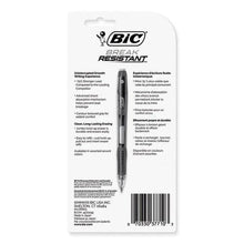 BIC break-resistant mechanical pencil blister card back with product details and barcode