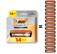 BIC Comfort 3 refill razor cartridges, 14-pack with 3 blades per cartridge
