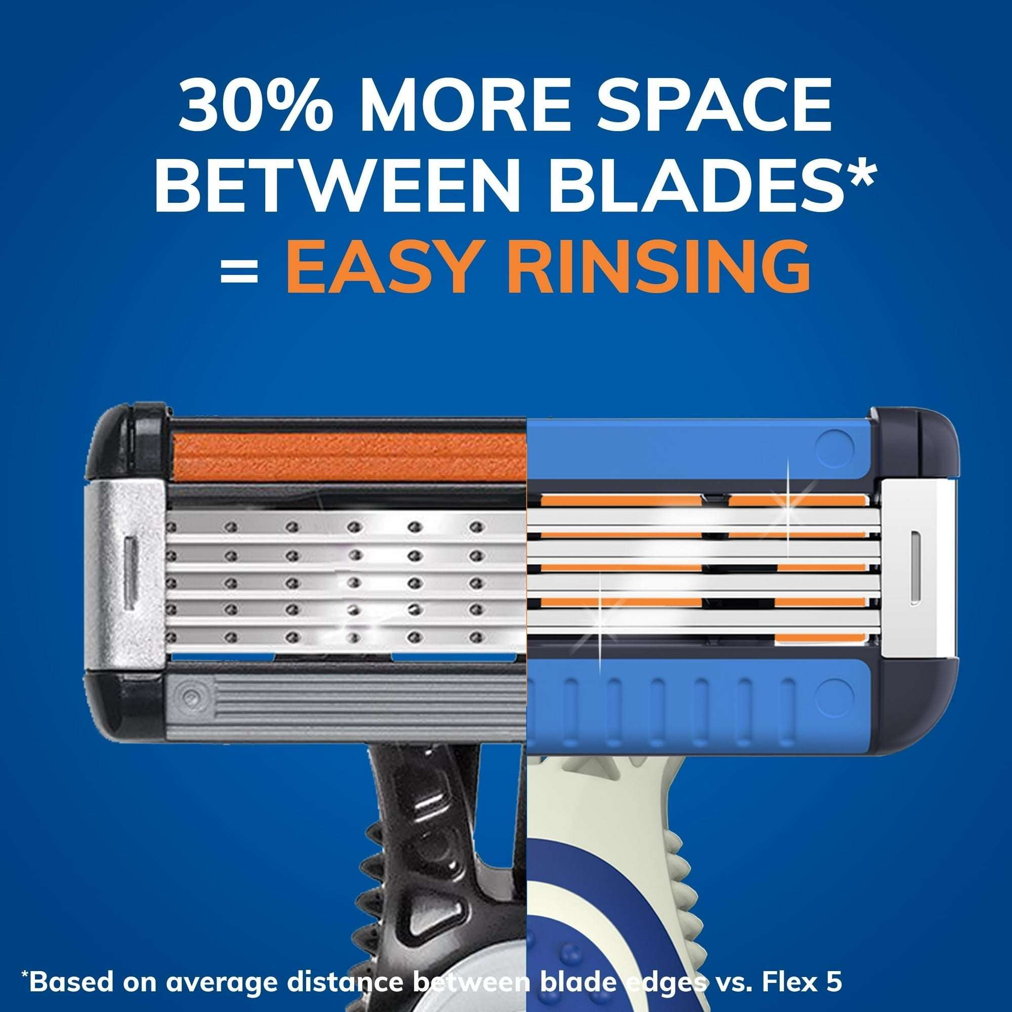 BIC EasyRinse Anti-Clogging Men's Disposable Razors, 4 Blades, All Skin Types, 2 Count