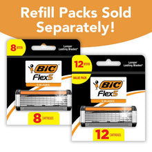 BIC Flex5 refill cartridge packs, 8 and 12 cartridges