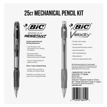 Mechanical pencil kit insert card with two pencils and icons for lead strength