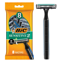 BIC Sensitive 2 men's razor 8-pack, two-blade disposable