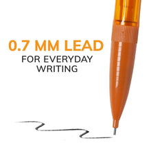 Orange mechanical pencil with fine lead tip for everyday writing
