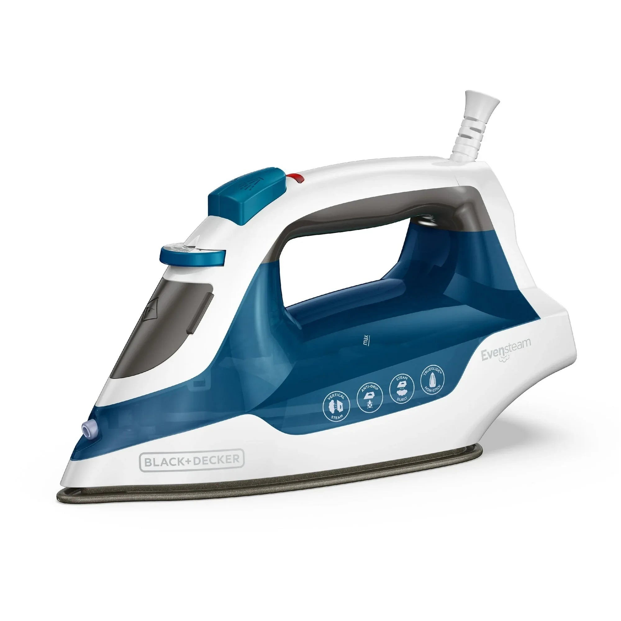 BLACK+DECKER Easy Steam Compact Iron, True-Glide Non-Stick Soleplate, Vertical Steam - USA MEGA SHOP