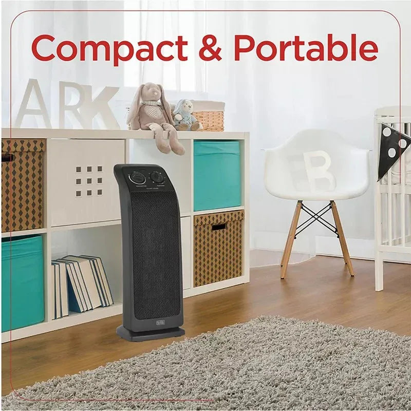 BLACK+DECKER Ceramic Tower Space Heater & Tower Fan
