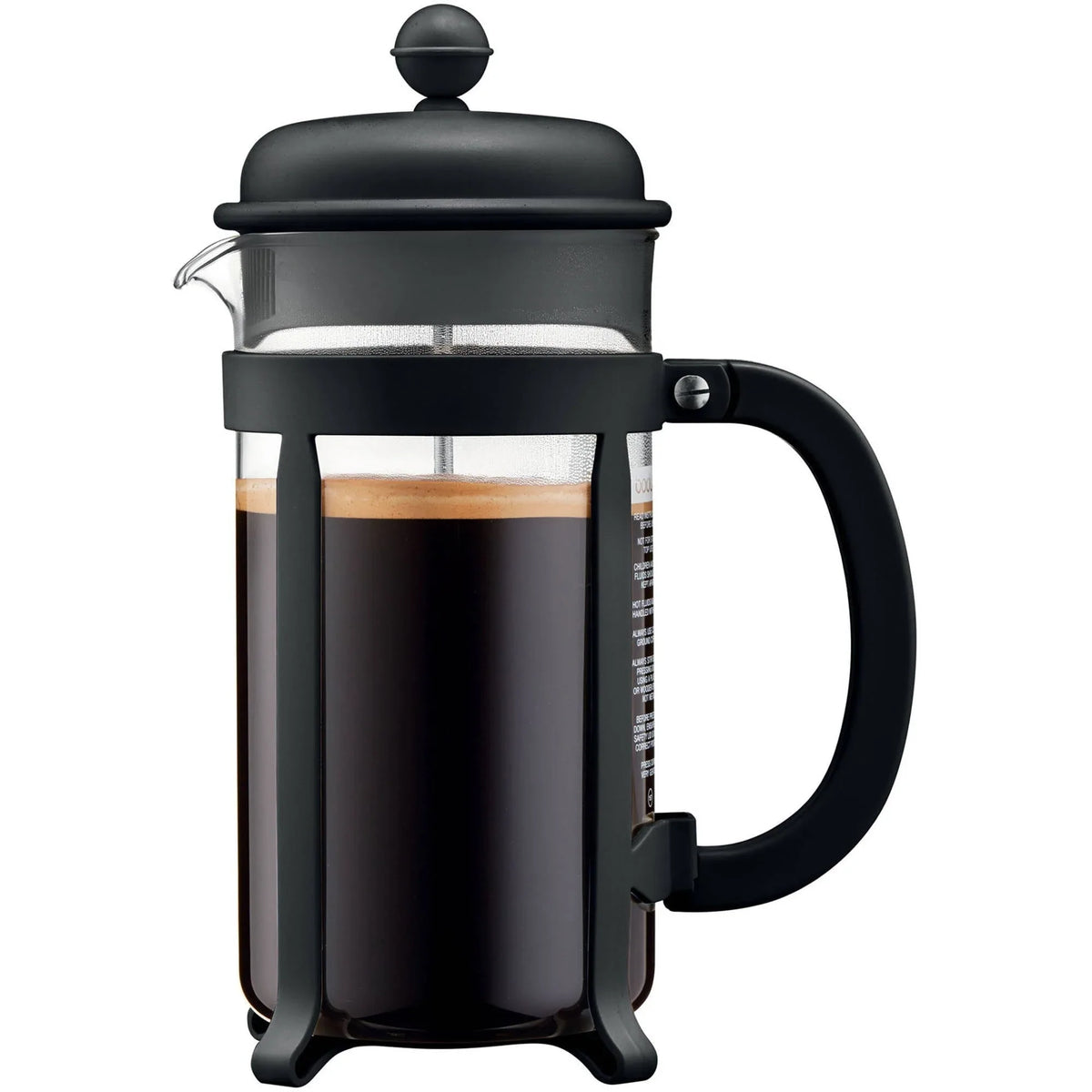 BODUM Java French Press Coffee Maker with Borosilicate Glass Carafe, 34 Ounce, Black - USA MEGA SHOP