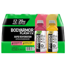 Electrolyte beverage variety pack with 12 bottles, Strawberry Kiwi and Tropical Punch, 20 fl oz