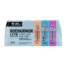 BODYARMOR Lyte sports drink variety pack with 18 bottles, 20 fl oz each