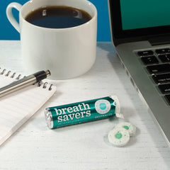 BREATH SAVERS Wintergreen Sugar Free Breath Mints Rolls, 0.75 oz., 24 ct. - USA MEGA SHOP