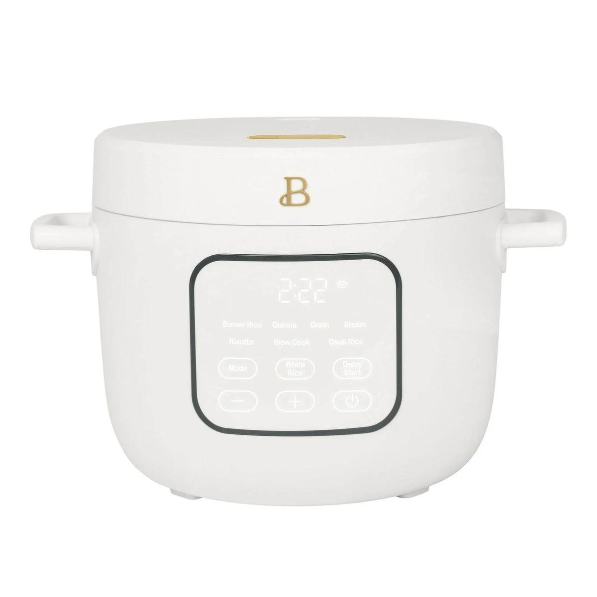 Beautiful 14-Cup Cooked, 6-Cups Uncooked Electric Rice and Grain Cooker, EverGoodâ„¢ Ceramic Nonstick Coating, White Icing by Drew Barrymore - USA MEGA SHOP