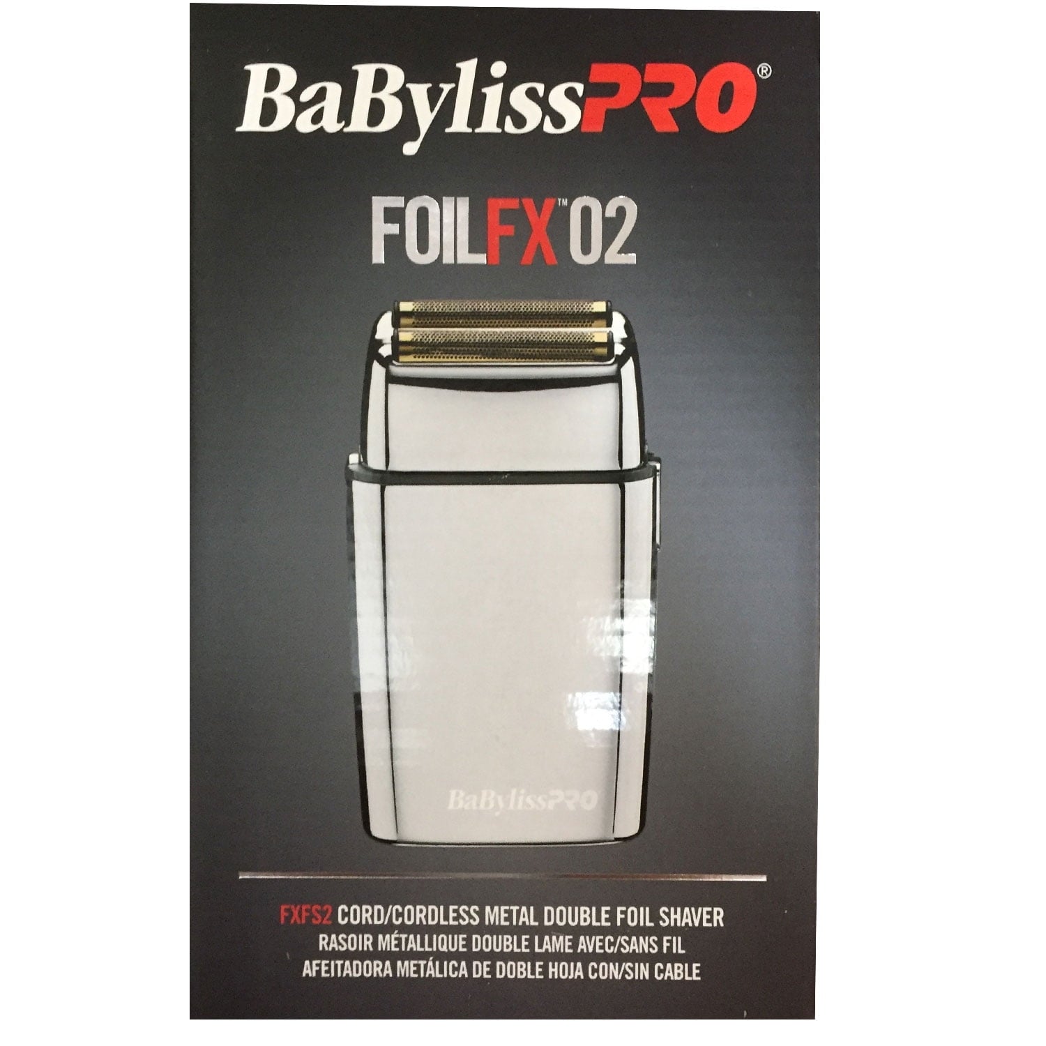 BaBylissPRO® FOILFX02™ Cordless Metal Double-Foil Shaver