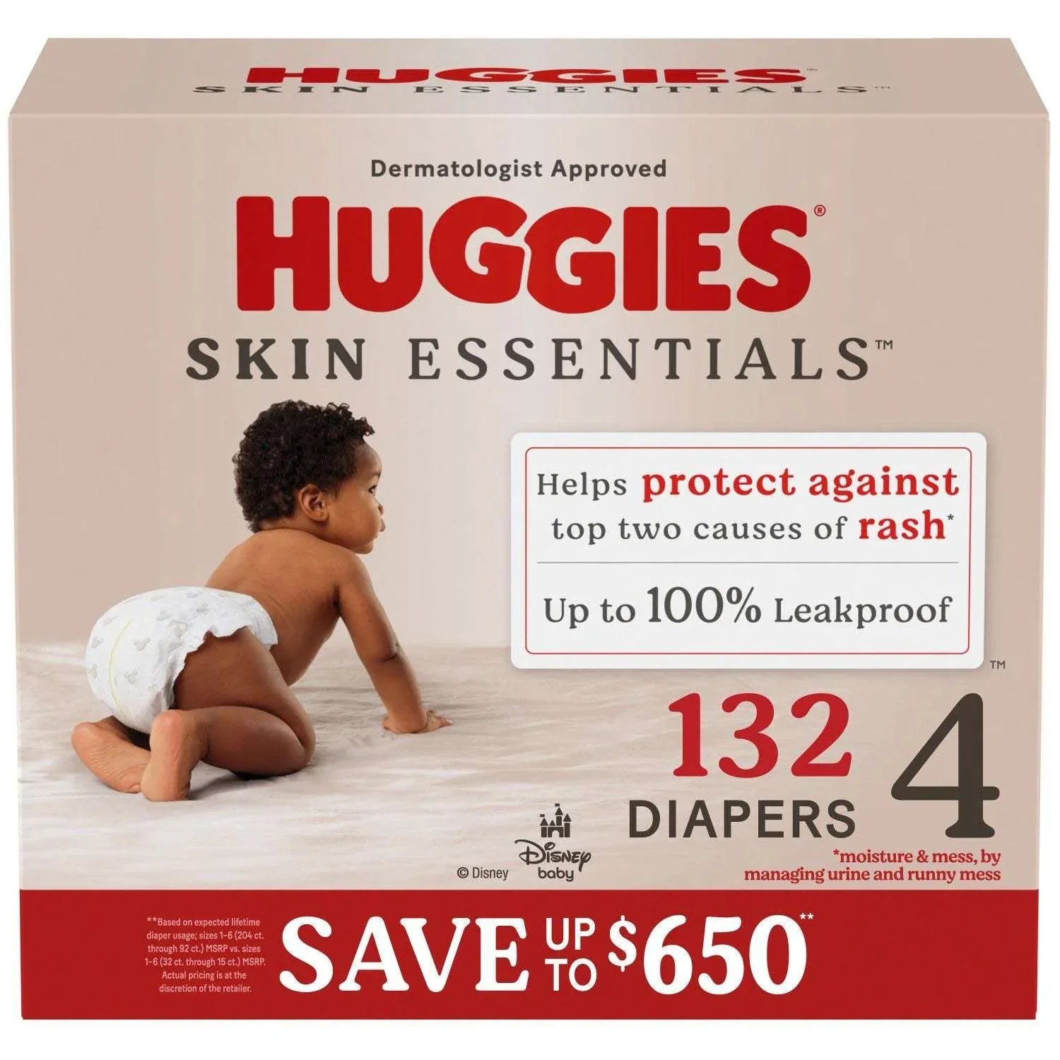 Huggies Skin Essentials Baby Diapers, Sizes 1-6 - USA MEGA SHOP