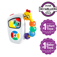 Baby Einstein musical take-along toy with colorful bead chaser and volume control buttons