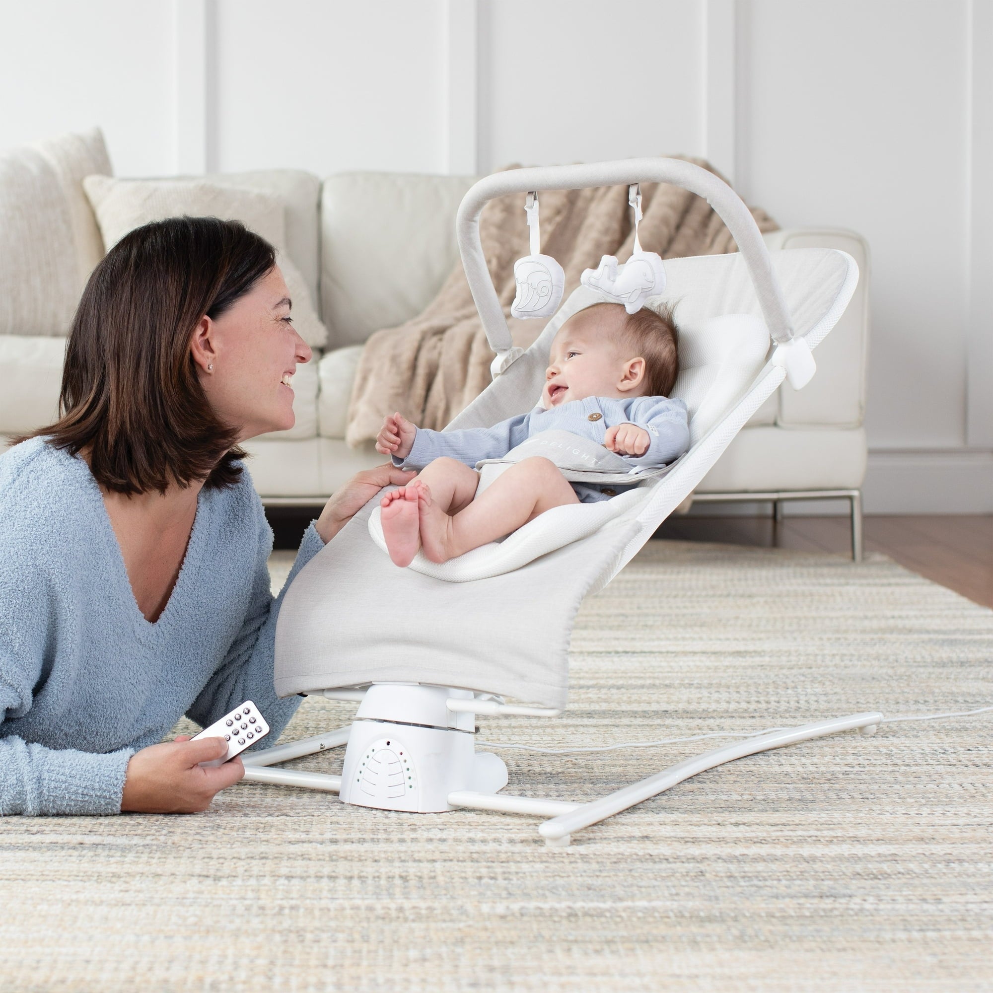 Baby Delight Alpine Wave Deluxe Newborn Baby Bouncer