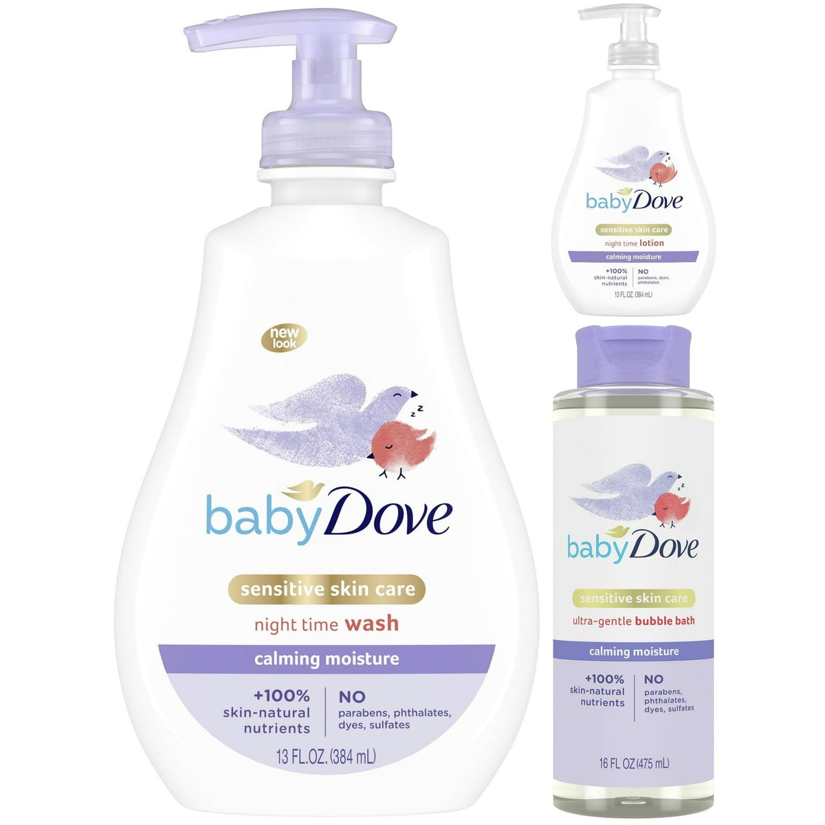 Baby Dove Calming Nights Bundle, 3 Count
