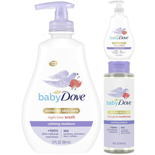 Baby Dove 3-count Calming Nights bundle: night time wash, lotion, bubble bath bottles