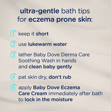 Ultra-gentle bath tips for eczema prone skin, numbered care steps
