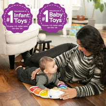 Baby Einstein light bar activity station with colorful light sections during play