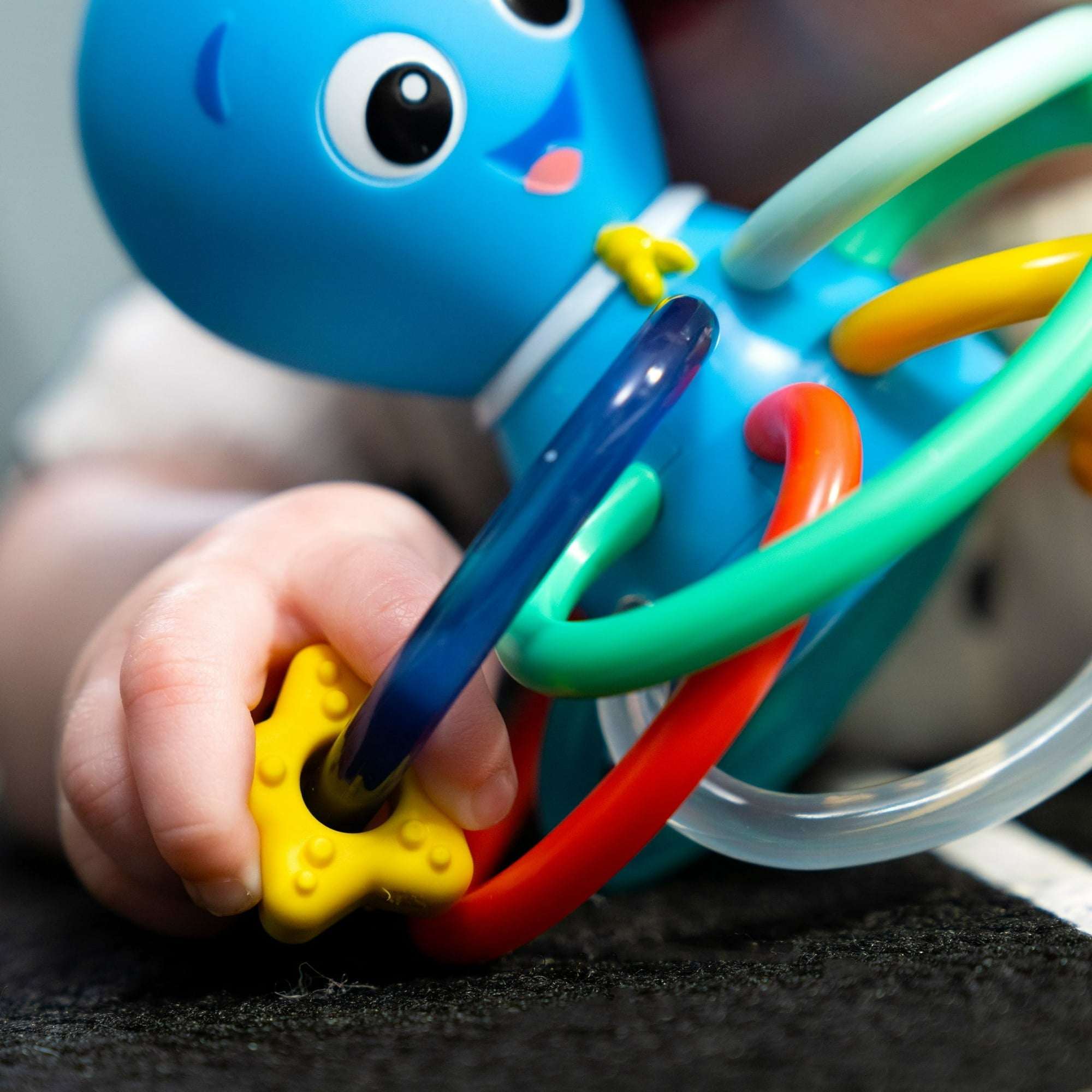 Baby Einstein Ocean Explorers Opus’s Shake & Soothe Teether Toy & Rattle, Multicolor, Ages Infants 0 + Months