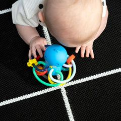 Baby Einstein Ocean Explorers Opus’s Shake & Soothe Teether Toy & Rattle, Multicolor, Ages Infants 0 + Months