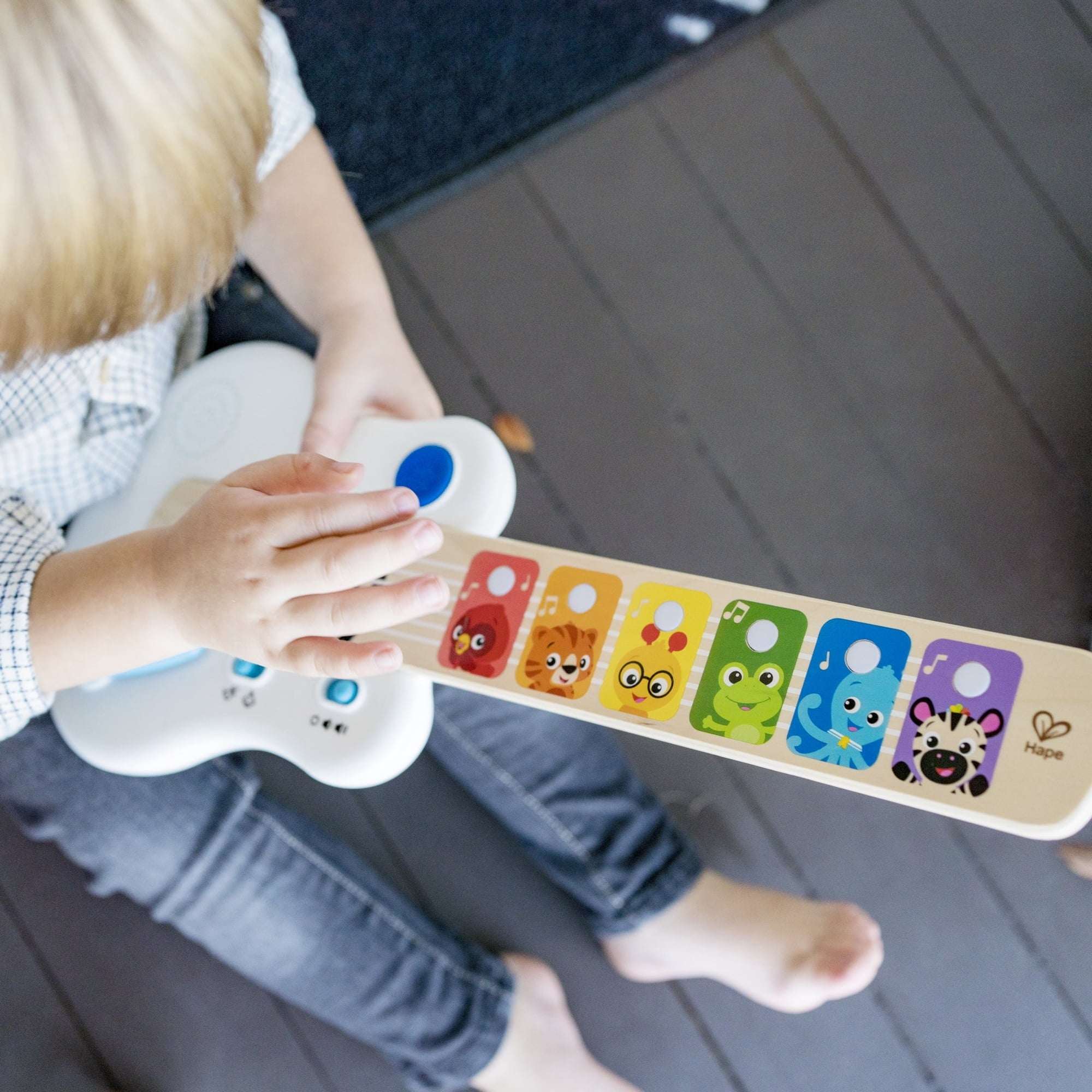 Baby Einstein Strum Along Songs Magic Touch Musical Wooden Electronic Guitar Baby Toy , Ages 6 Months+