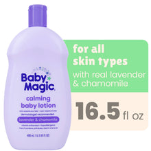 Lavender chamomile calming baby lotion, 16.5 fl oz bottle with purple cap