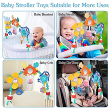 Baby stroller activity arch shown for bassinet, crib, and car seat use