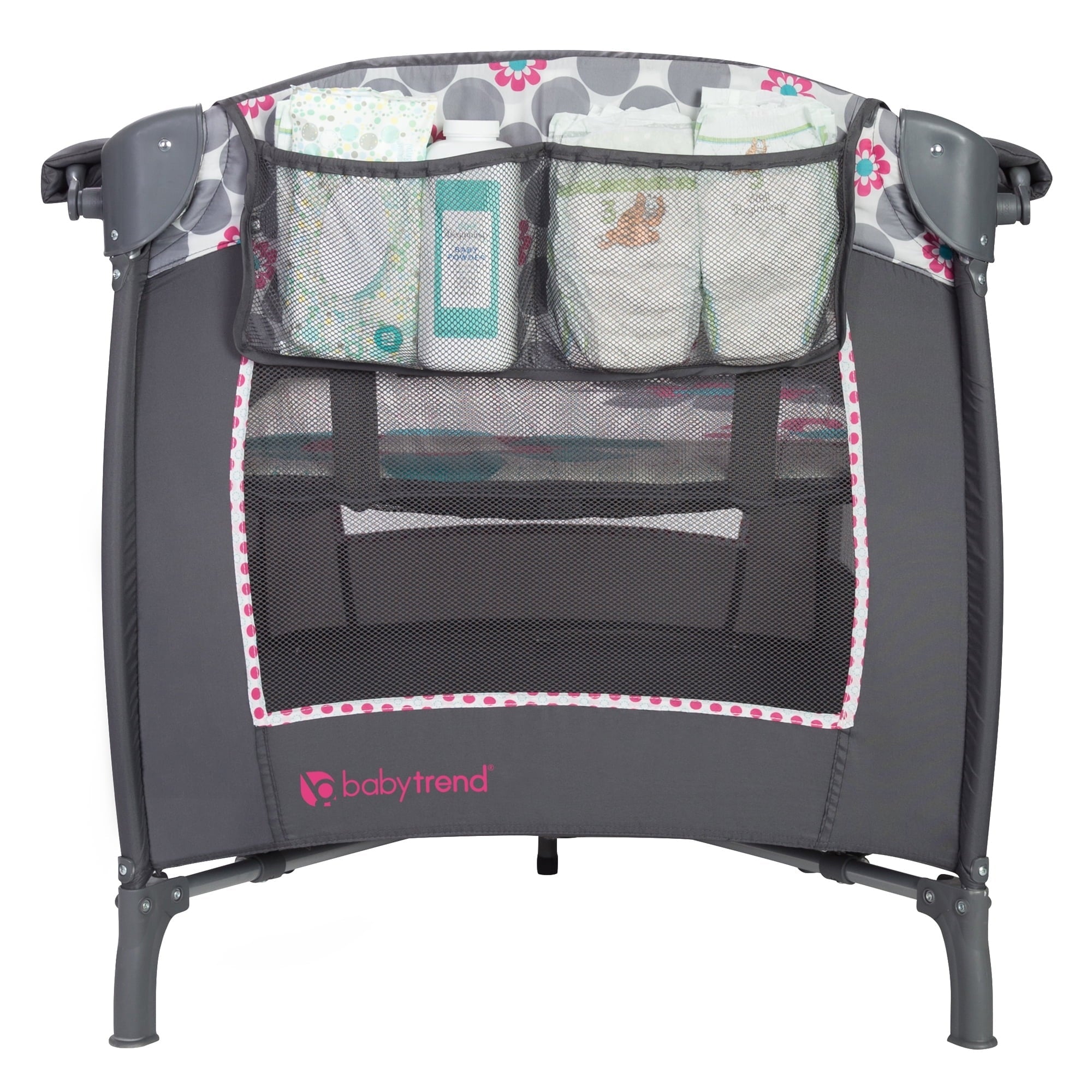Baby Trend Lil Snooze Deluxe II Nursery Center Playard with Changer and Bassinet