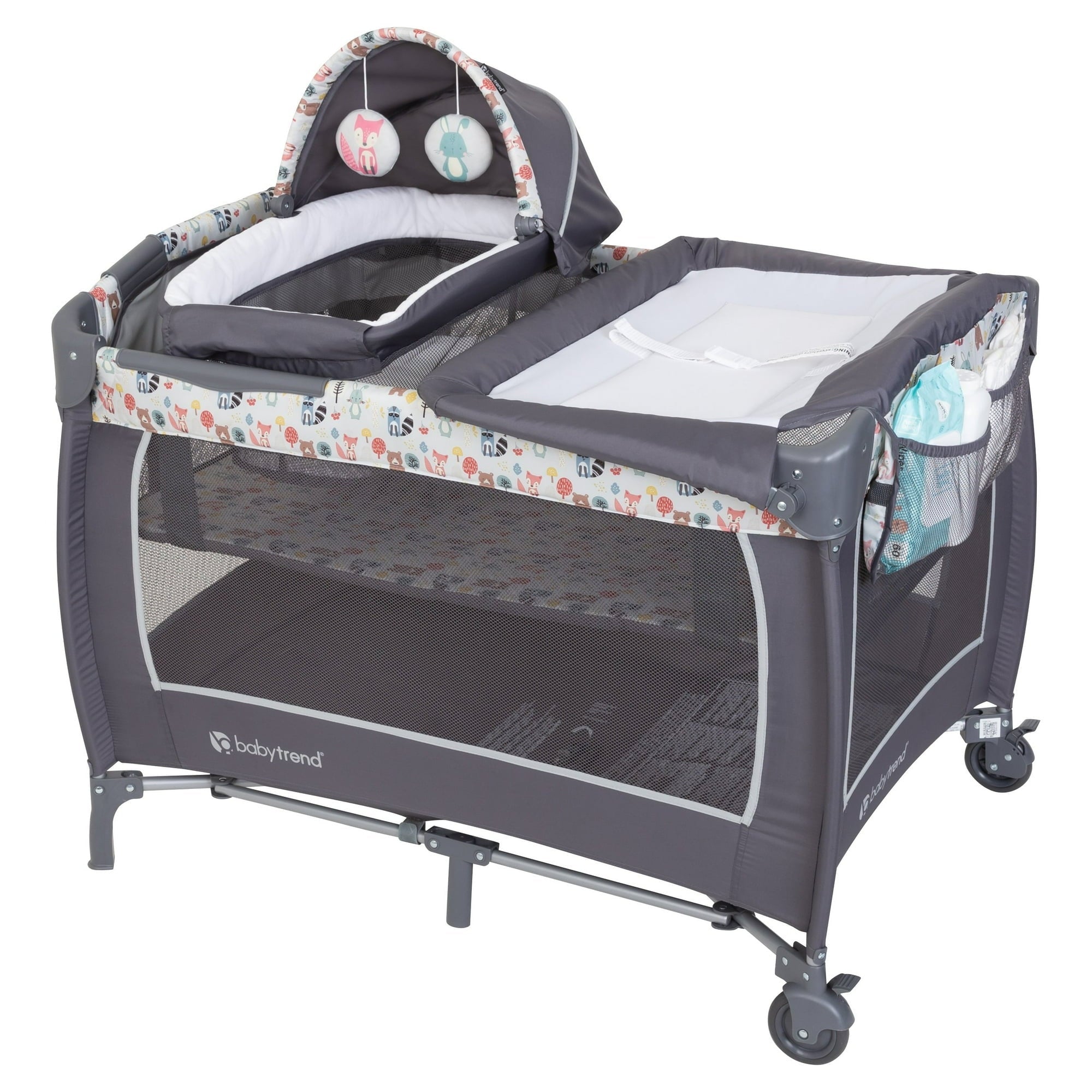 Baby Trend Lil Snooze Deluxe II Nursery Center Playard with Changer and Bassinet