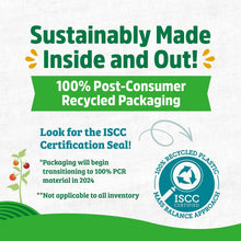 Sustainably made badge on seed starting mix packaging label