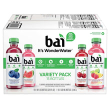 Bai It's WonderWater variety pack box with 15 bottled beverages