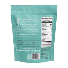 Resealable bag back with ingredients and nutrition facts for dark chocolate chips