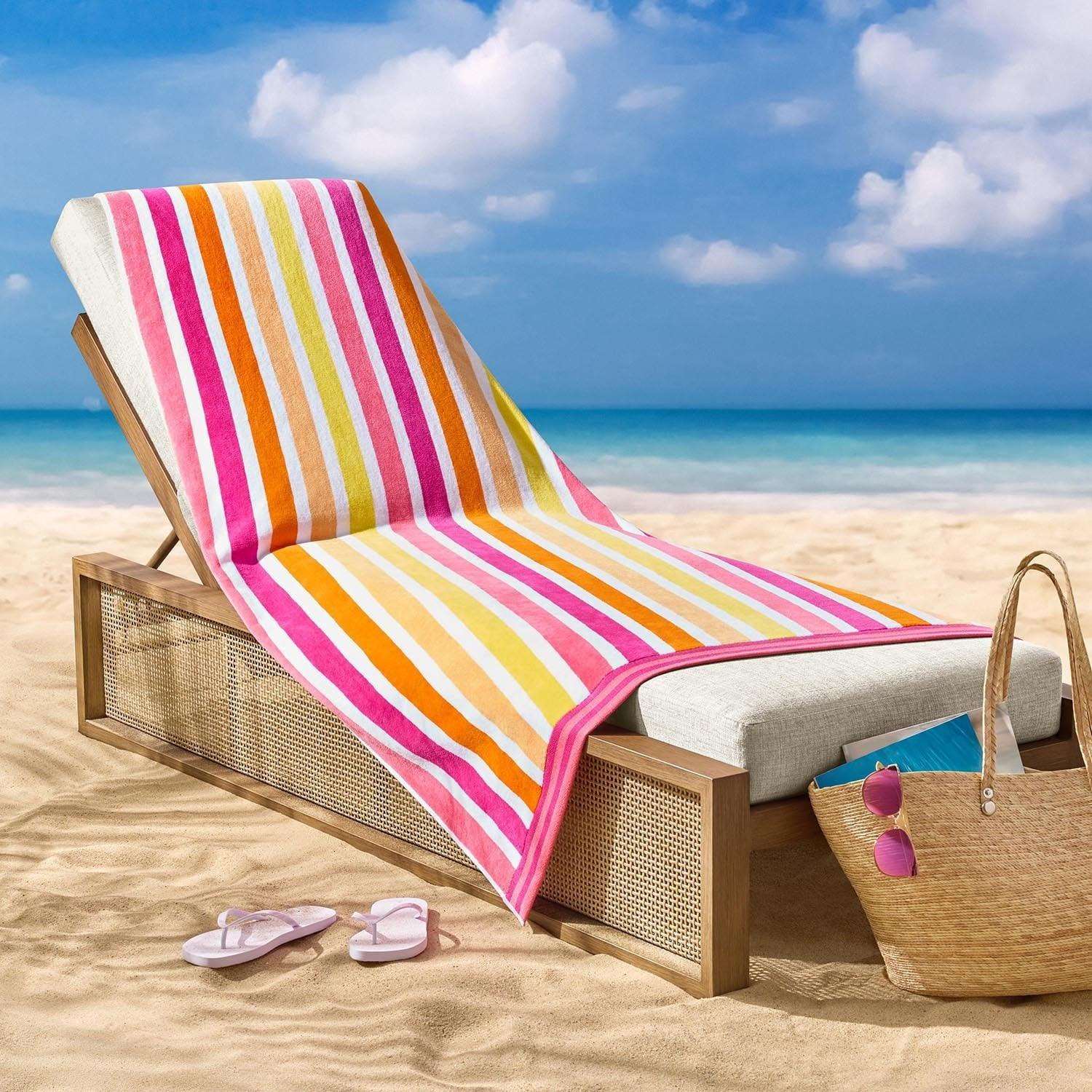 Member's Mark 2-Pack Oversized Beach Towel, 40" x 72"