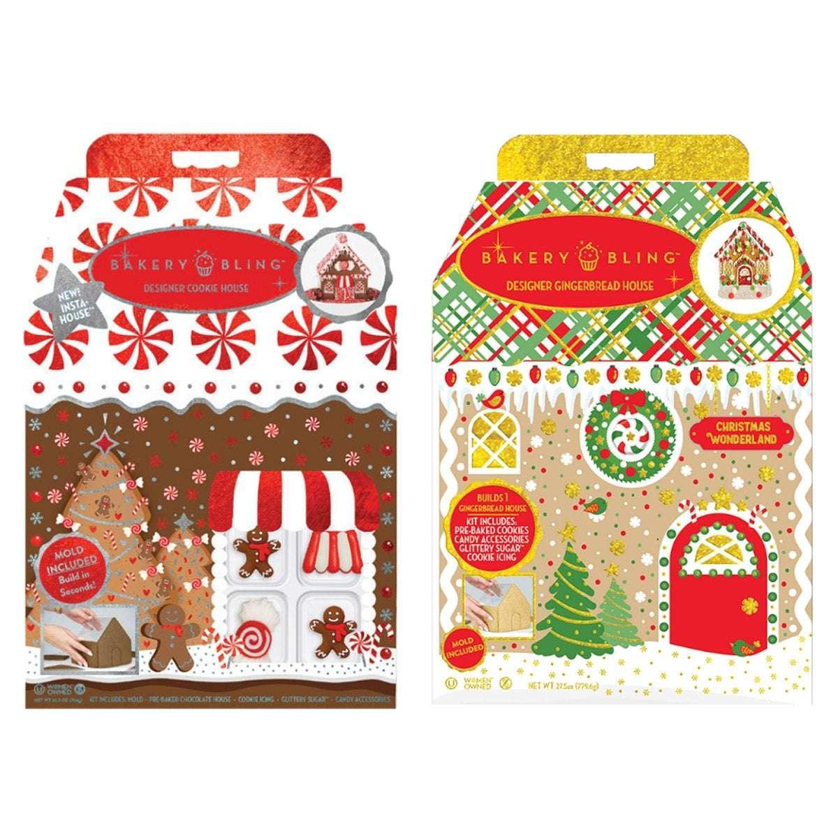 Bakery Bling Designer Gingerbread House Kits, 2-pack - USA MEGA SHOP