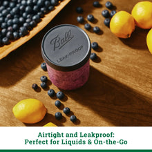 Leakproof wide-mouth plastic mason jar lids, one-piece reusable, 6-pack set