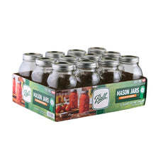 Glass Mason jar set with airtight lids in retail pack, multiple jars shown