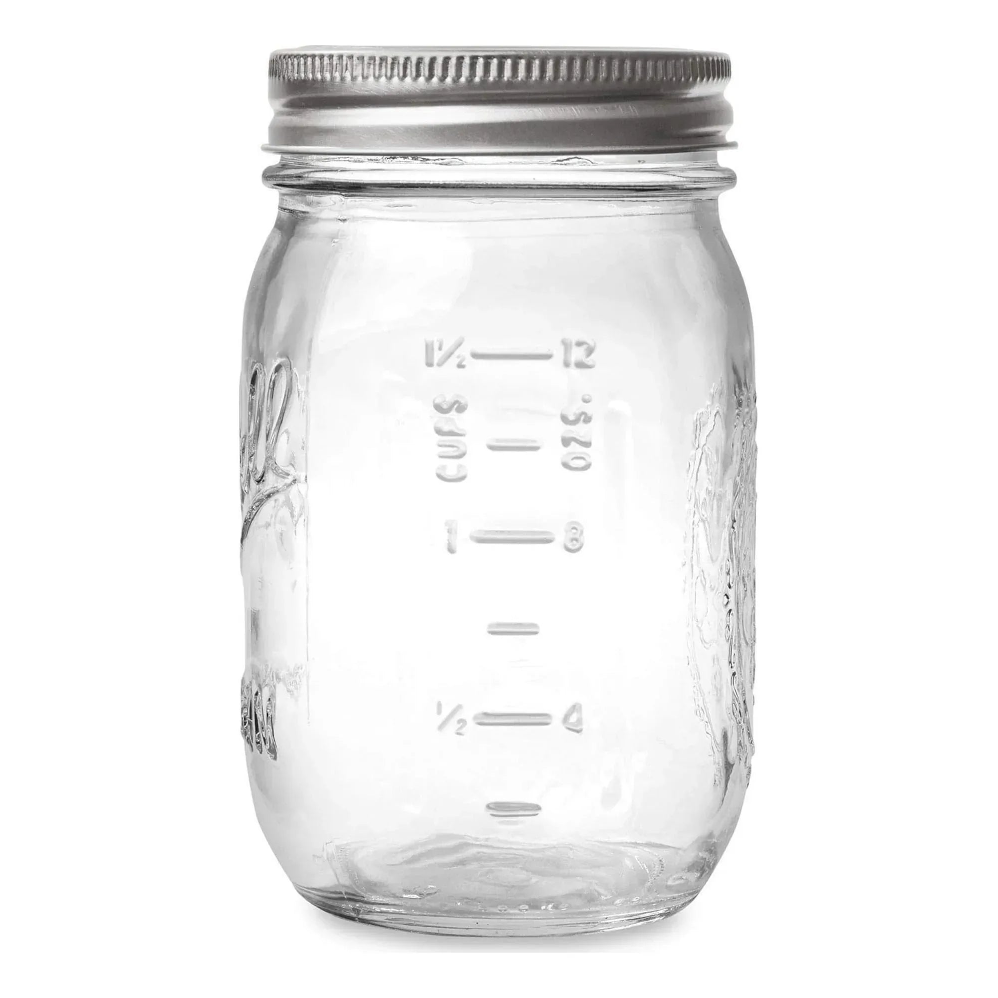 Ball 16 oz Mason Jars, Regular Mouth Pint Canning Jars with Lids and Rings, 12-Pack Glass Jars for Home Canning and Preserving