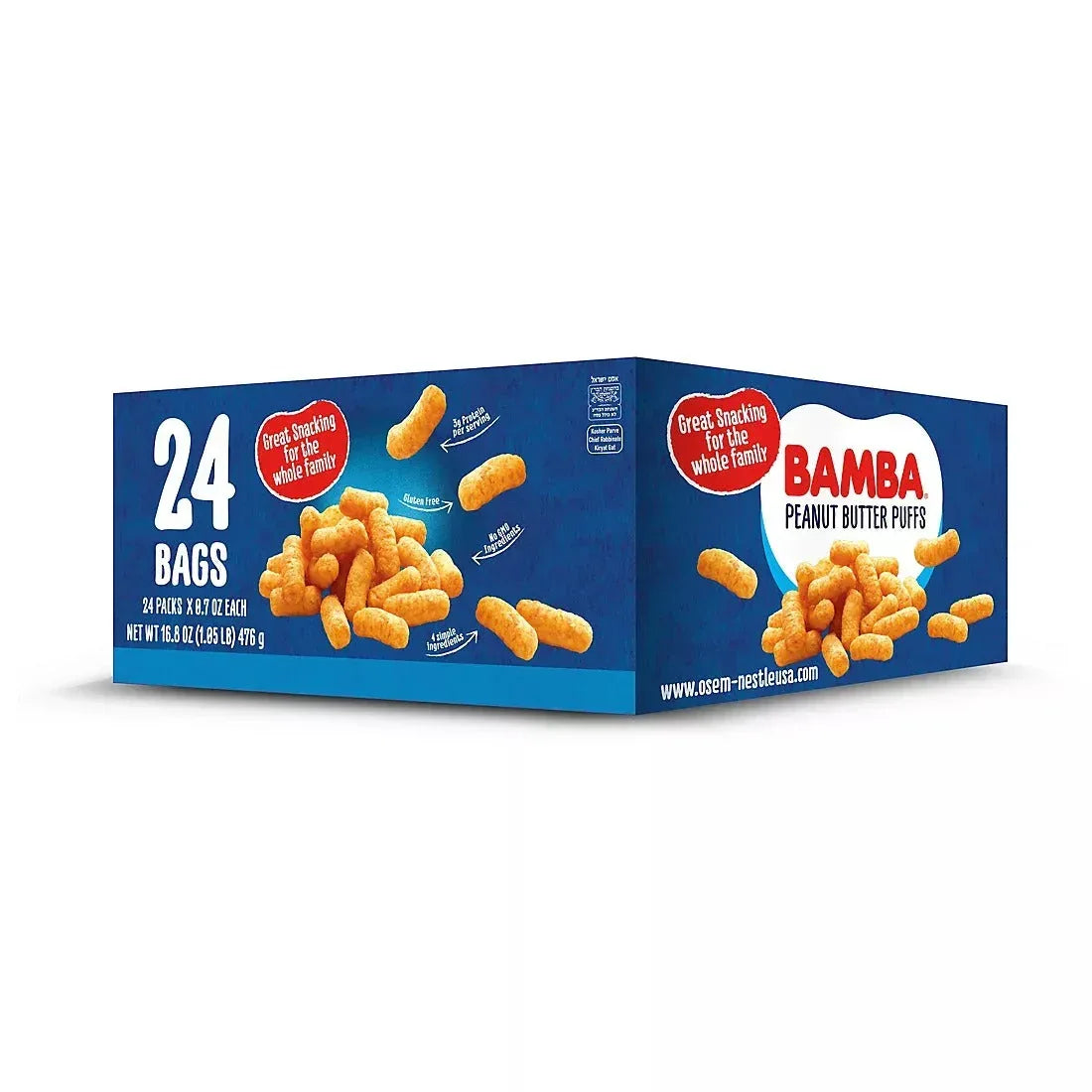 Bamba Peanut Butter Puffs Box, 24 pk. - USA MEGA SHOP