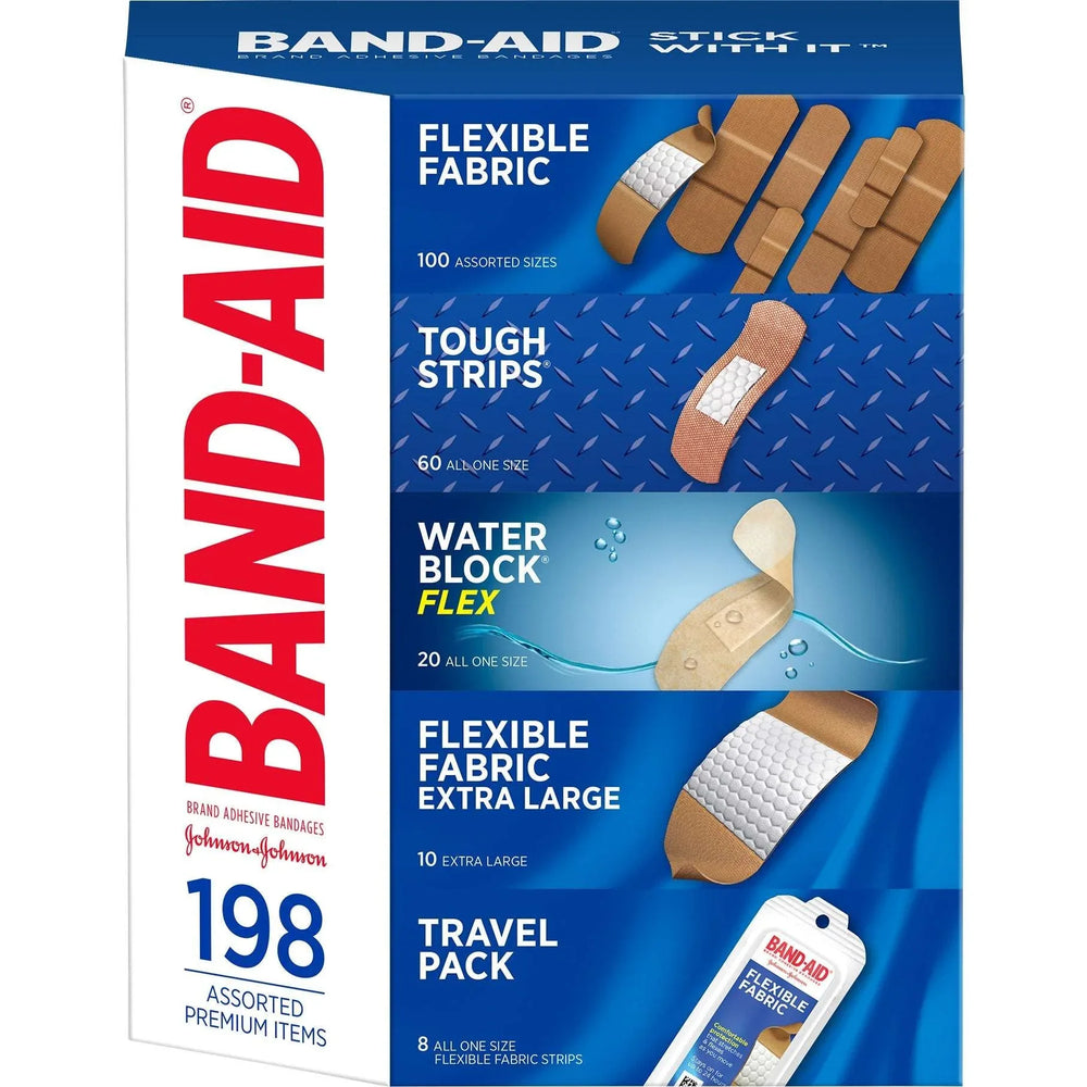 Band-Aid Adhesive Bandages, Assorted, 198-count - USA MEGA SHOP