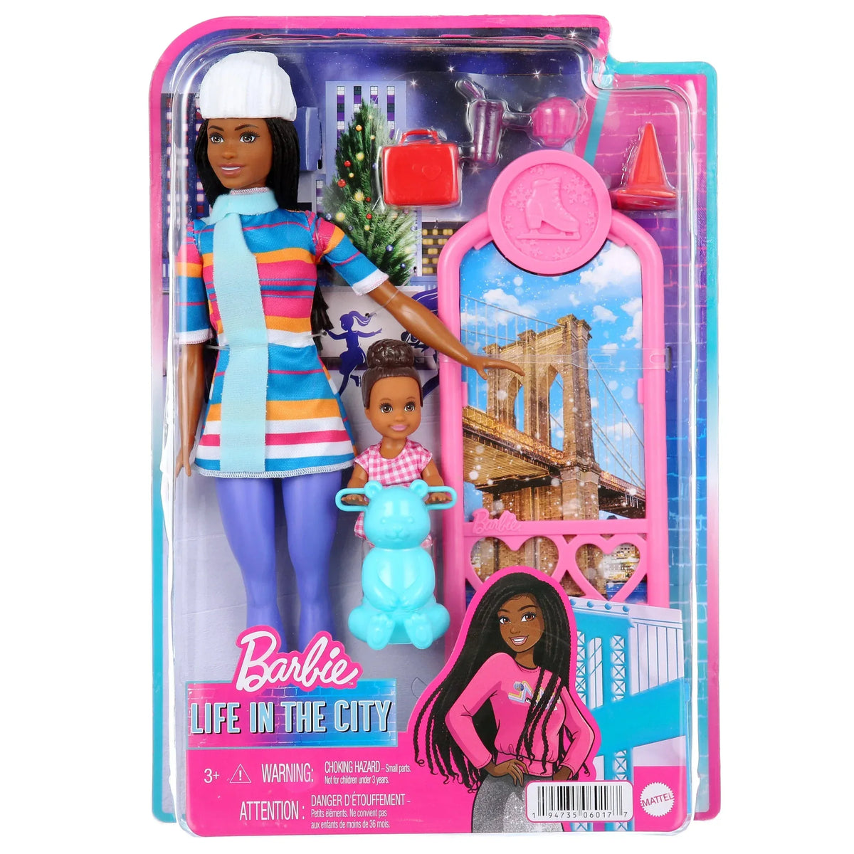 Barbie Brooklyn Roberts Ice Skating Playset - USA MEGA SHOP