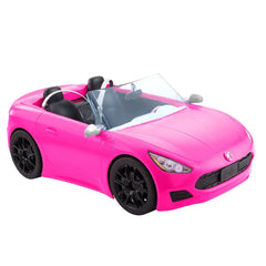 Barbie Convertible Toy Car, Bright Pink with Seatbelts and Rolling Wheels (Seats 2 Dolls), Toy for 3 Years and Up - USA MEGA SHOP