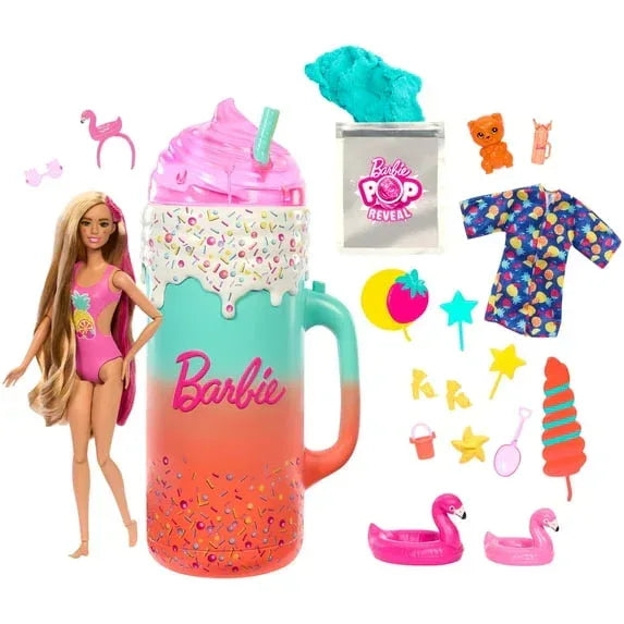 Barbie Pop Reveal Rise & Surprise Gift Set with Scented Doll, Squishy Scented Pet & More - USA MEGA SHOP