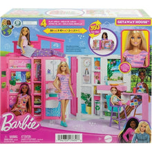 Getaway House boxed dollhouse playset with 360° feature and Barbie doll