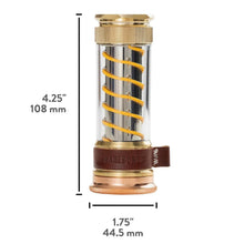 Edison light stick size shown: 108 mm height and 44.5 mm width