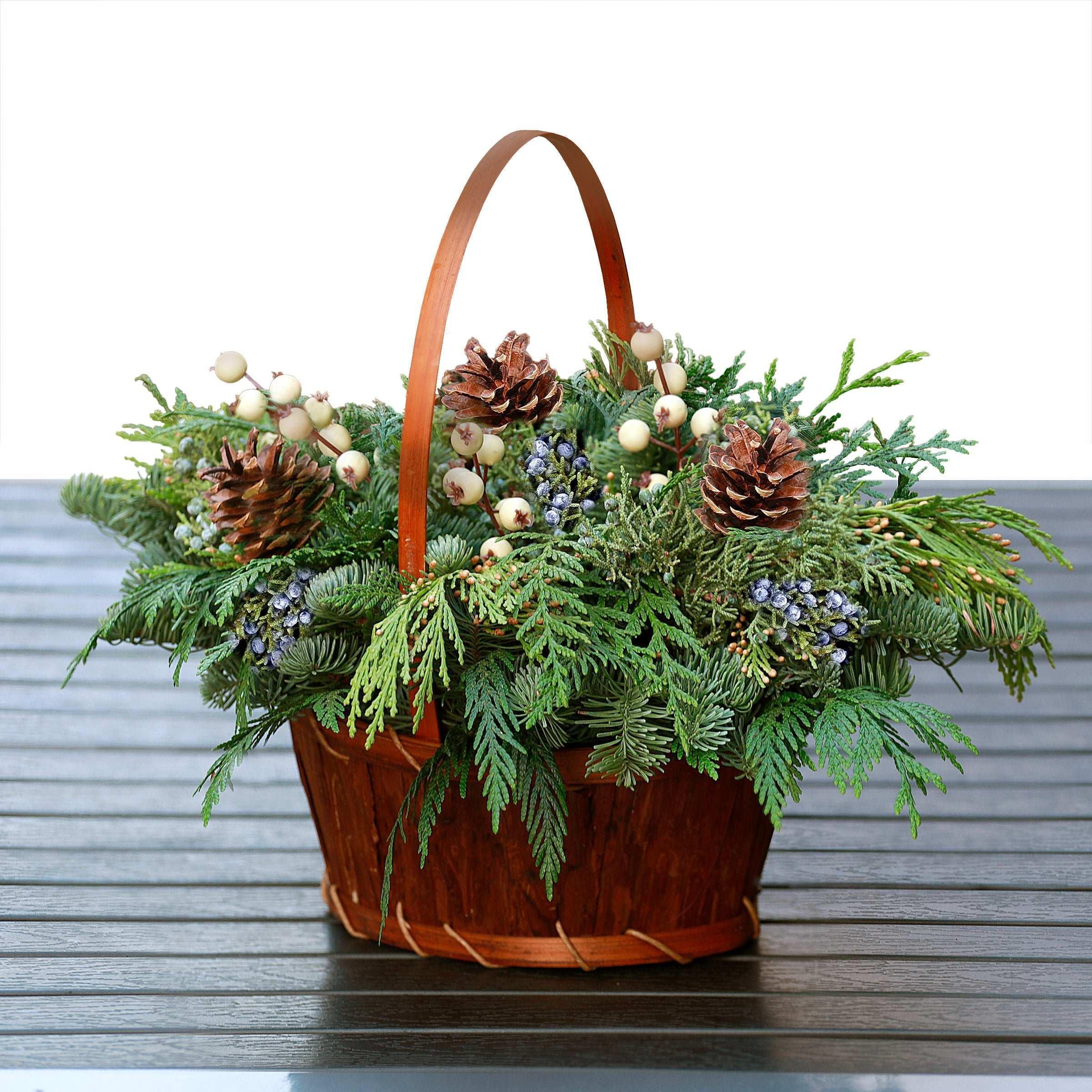 Bark Basket Centerpiece