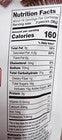Nutrition facts panel for milk chocolate peanut butter and jelly cups