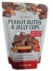 Stand-up bag of milk chocolate peanut butter and jelly cups